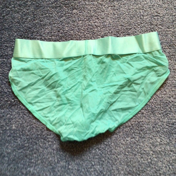 Jockmail, brief, teal , tag says Xxl, but I am 32 waist - Picture 3 of 3